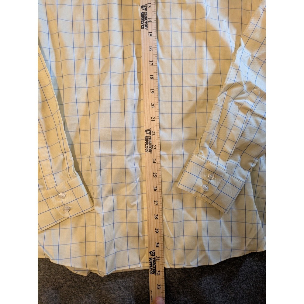 Charles Tyrwhitt Shirt Mens Slim Fit Long Sleeve Button Up 15.5 / 36 Yellow Chk - Picture 2 of 11